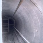 1998, puits de Schoenensteinbach., la colonne du puits